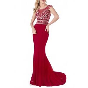 NEW TIFFANY DESIGNS women's prom dress in red